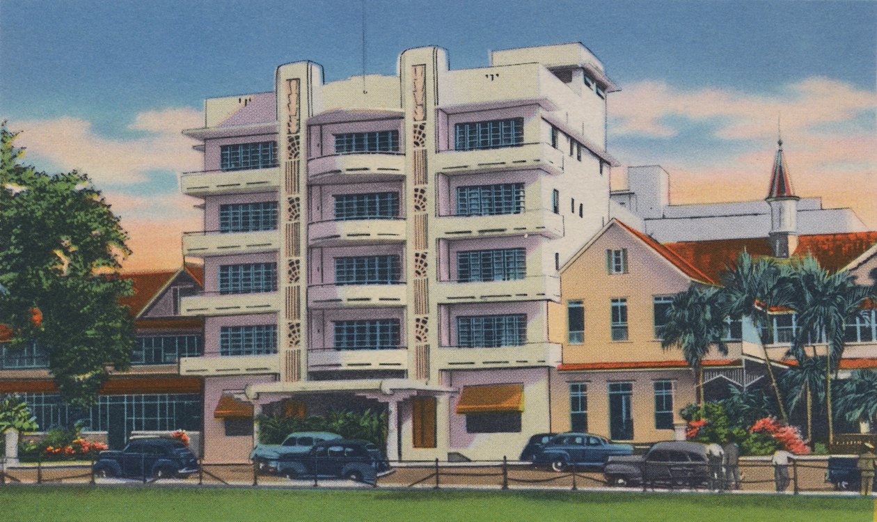 Queens Park Hotel, Port of Spain, Trinidad, B.W.I., c1940