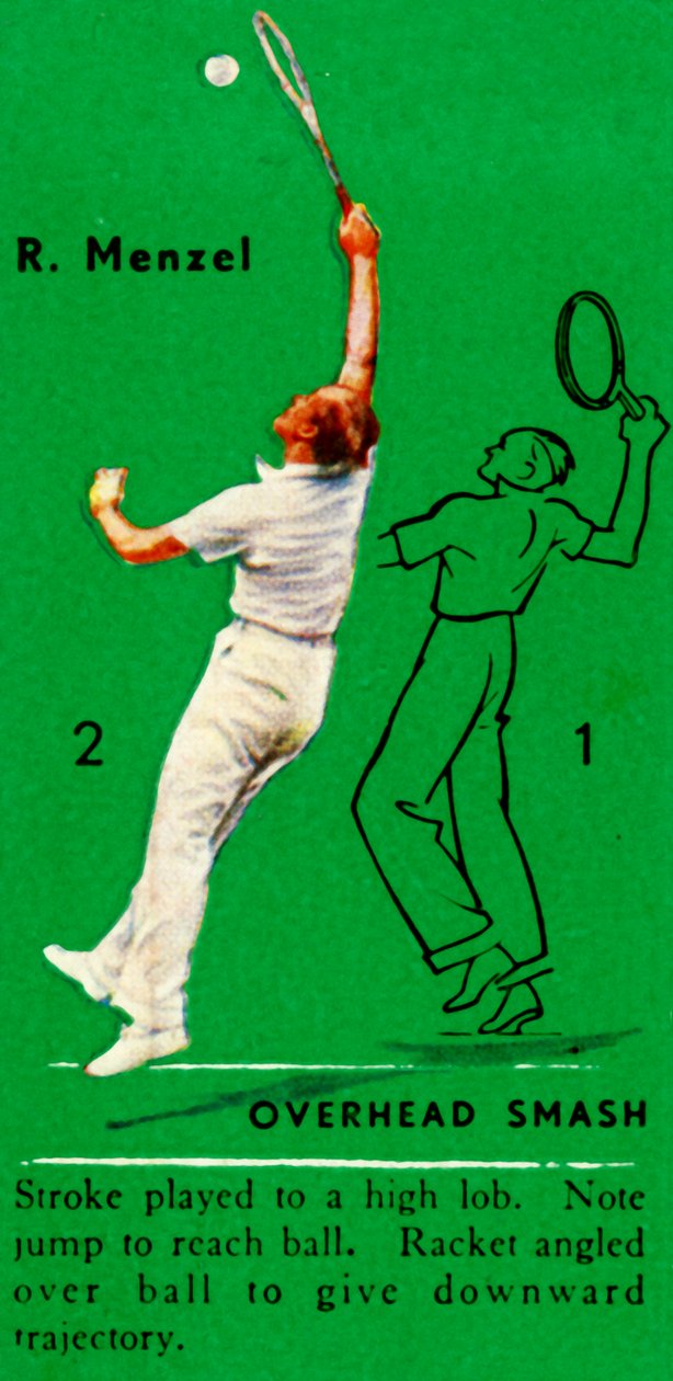 R. Menzel - Overhead Smash, c1935. af Unbekannt