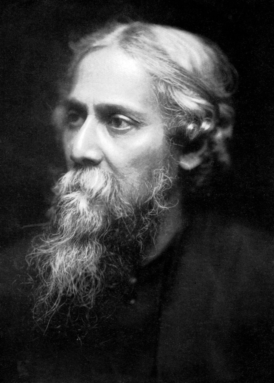 Rabindranath Tagore 1861-1941, indisk filosof og digter, c1930-1941 af Unbekannt