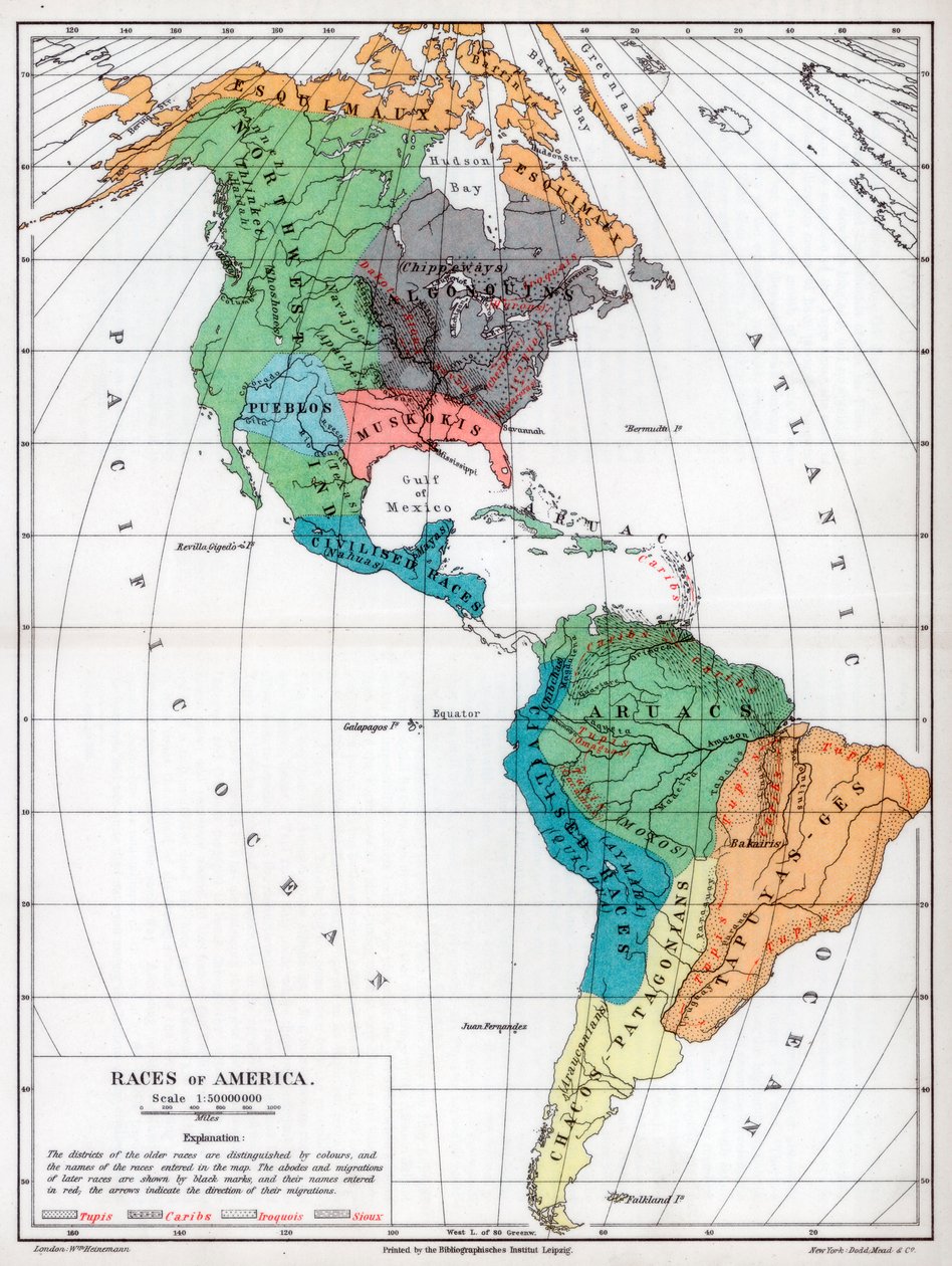 Races of America, 1901 af Unbekannt
