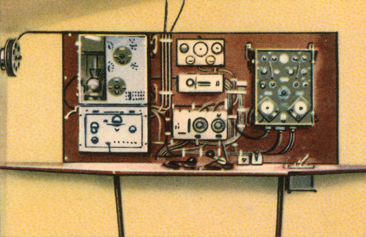 Radiorum ombord på Dornier flyvebåd, 1920