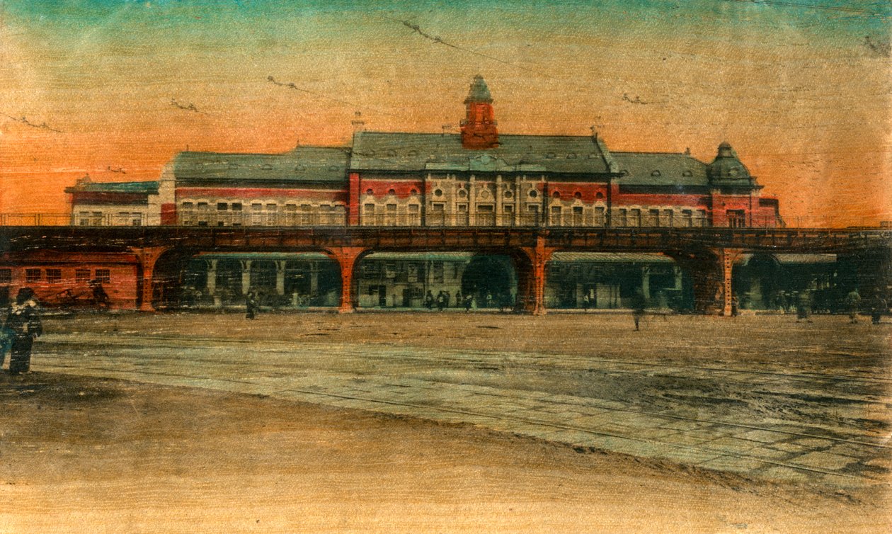 Jernbanestation, Yokohama, 20. århundrede af Unbekannt