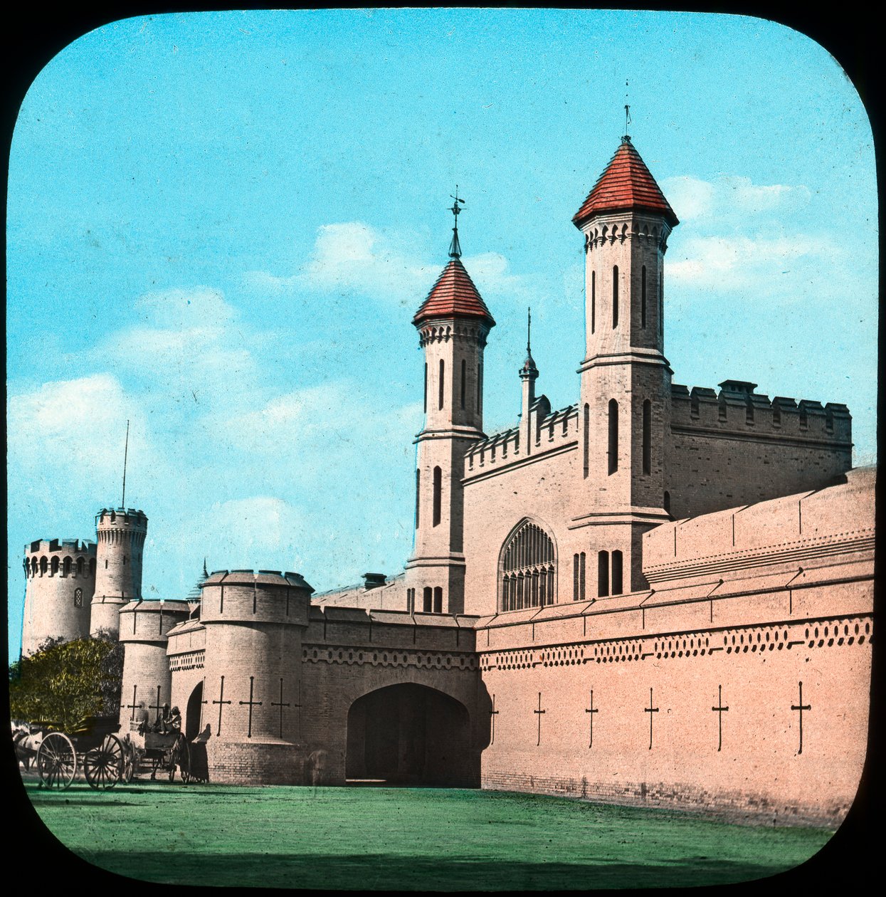 Jernbanestation, Lahore, Indien, slutningen af det 19. eller begyndelsen af det 20. århundrede af Unbekannt