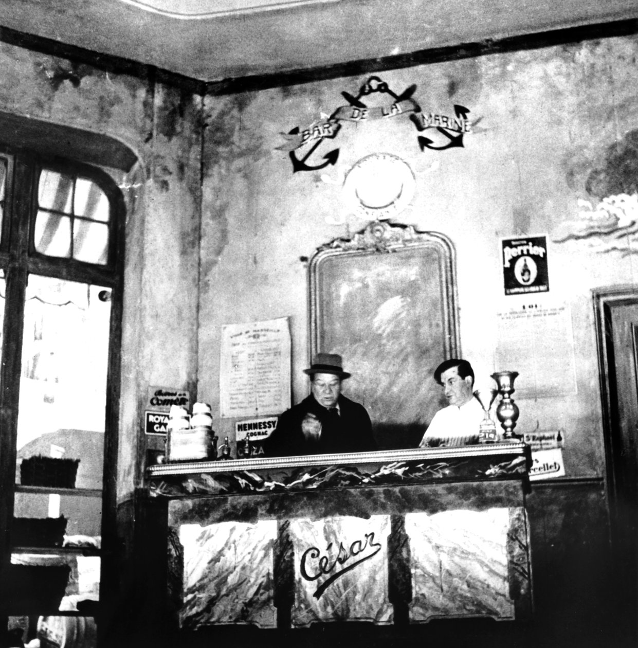 Raimu, fransk skuespiller, medvirker i en opførelse af Marcel Pagnols skuespil Cesar, c1936-1946 af Unbekannt