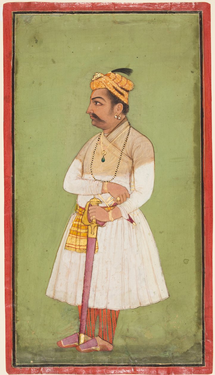 Raja Hari Sen fra Mandi r. 1604-1623-37, ca. 1650. af Unbekannt