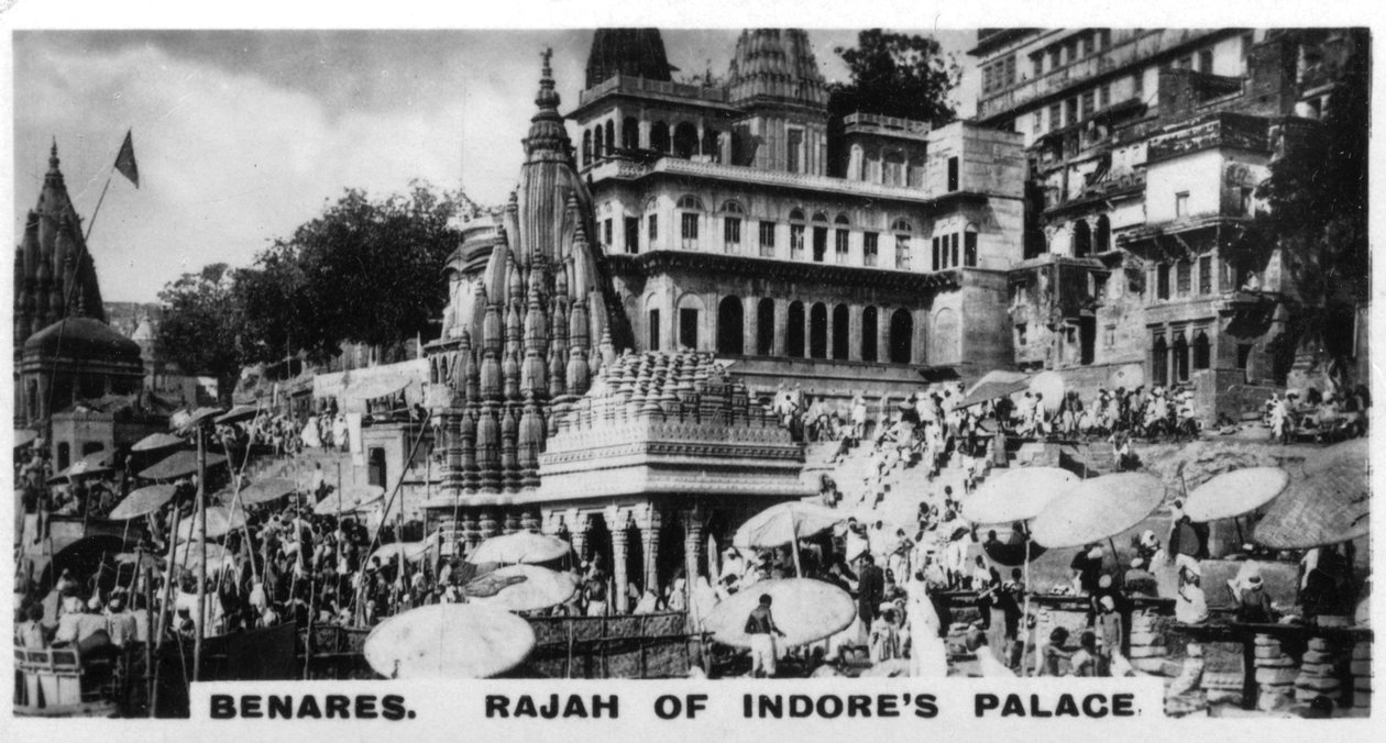 Rajah of Indores Palace, Benares, Indien, c1925 af Unbekannt