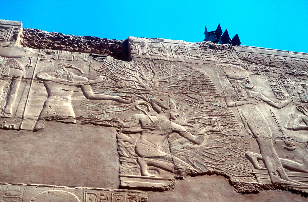 Ramses II og Livets Træ, Karnak, Egypten, 1200-tallet f.Kr af Unbekannt