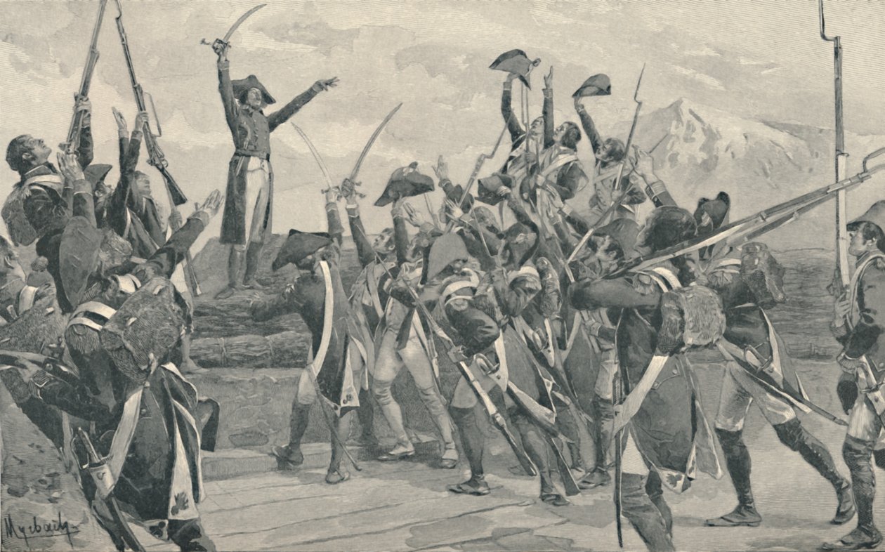 Rampons-soldater, der tager eden aldrig at overgive sig, 1796, 1896 af Unbekannt