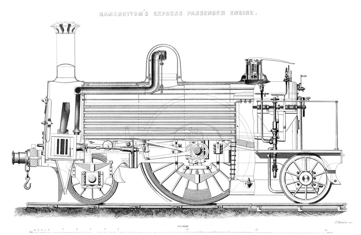 Ramsbottoms Express Passenger Engine, 1866 af Unbekannt