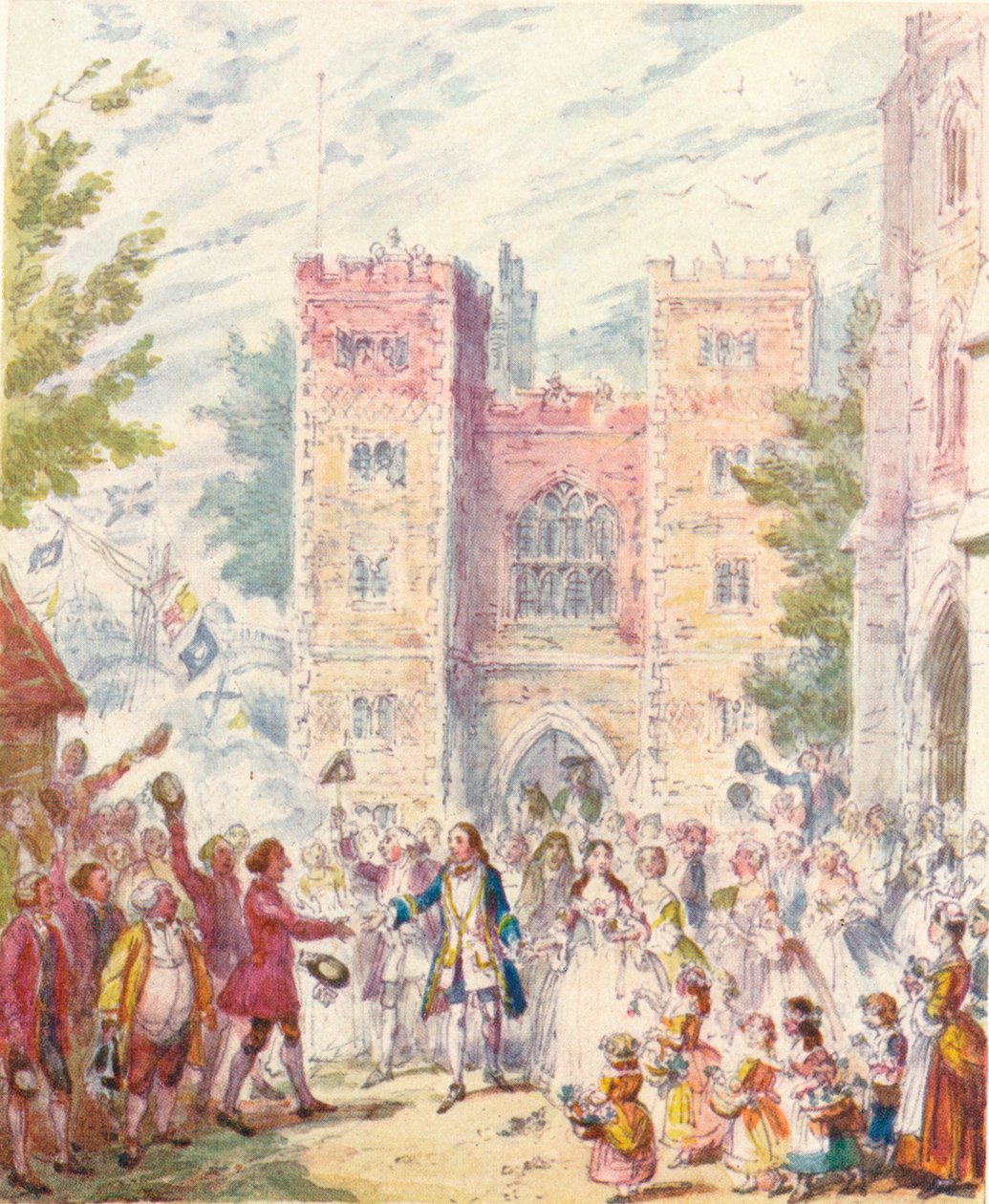 Randulph Crews ægteskab med Hilda i Lambeth Church, 1842, 1903. af Unbekannt
