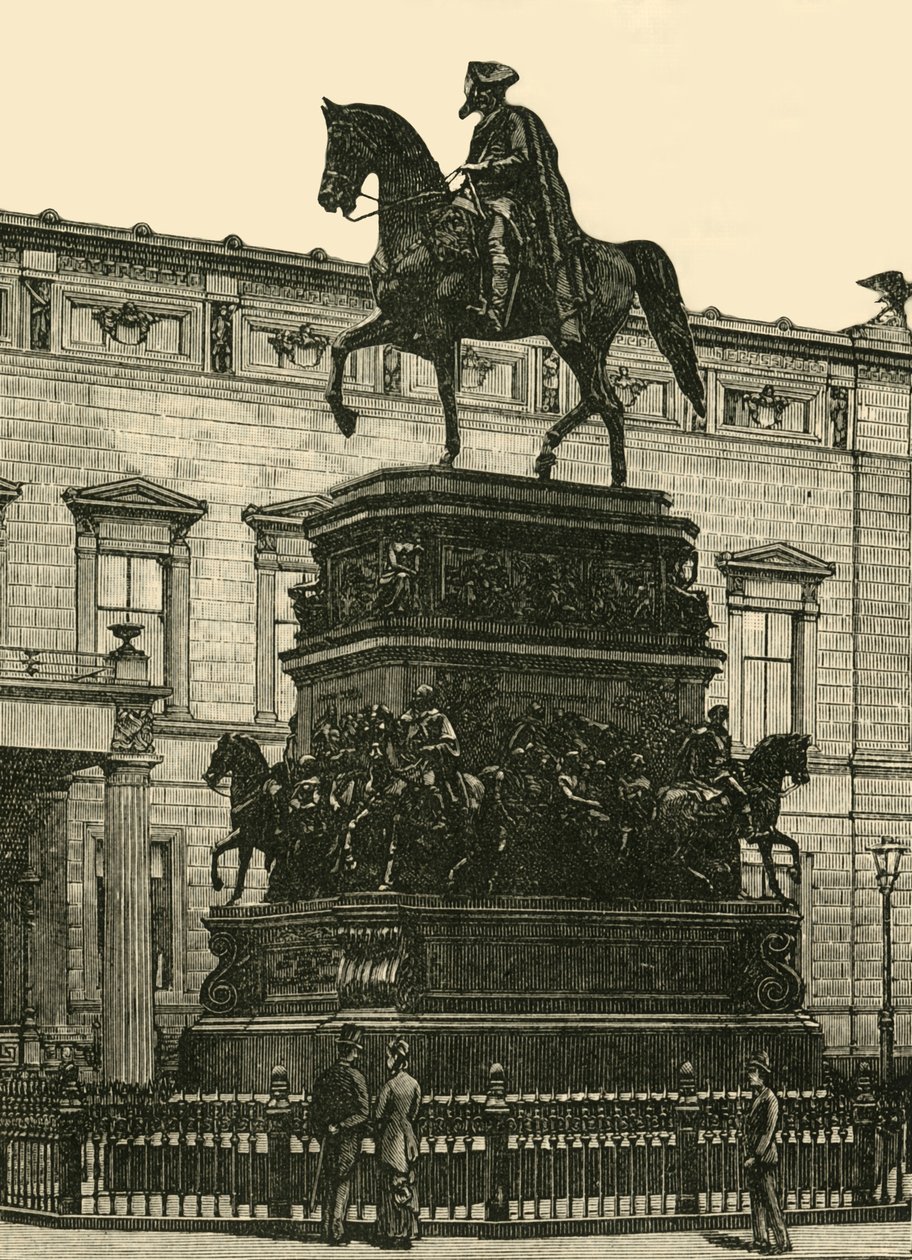 Rauchs-statuen af ​​Frederik den Store, Berlin, 1890. af Unbekannt