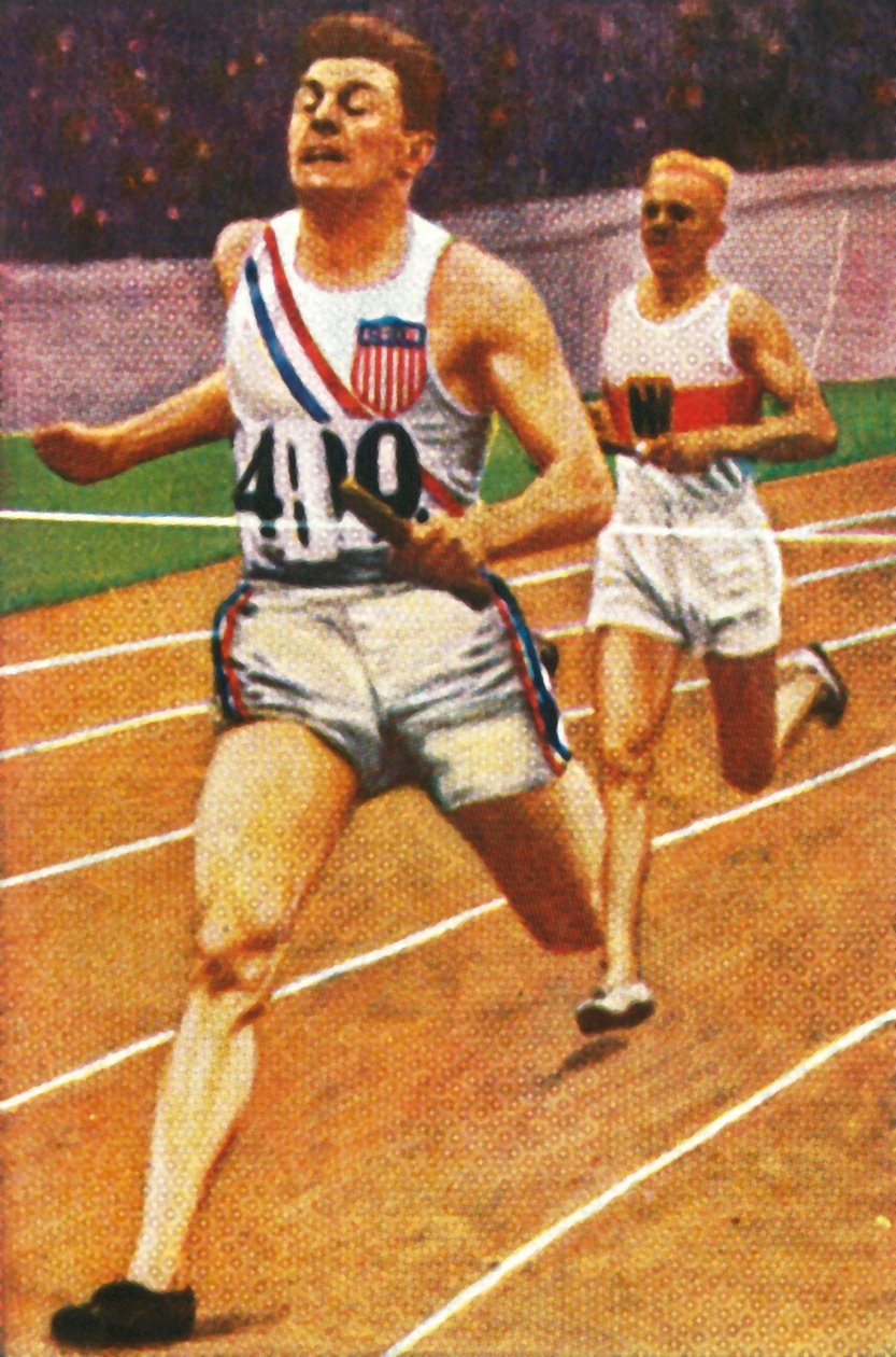 Ray Barbuti og Hermann Engelhard, 4 x 400m stafet, 1928. af Unbekannt