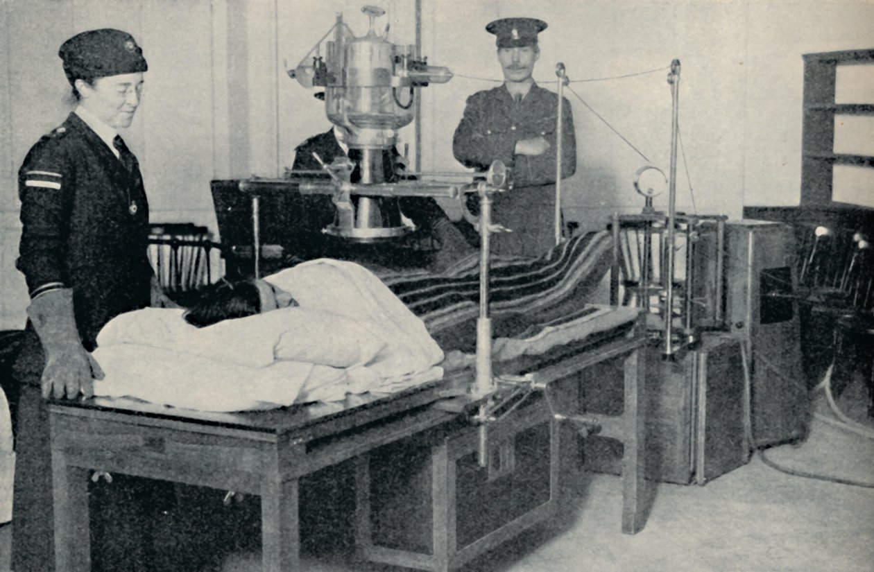 Stråler, der afslører kroppens hemmelige fordybninger, c1935 af Unbekannt