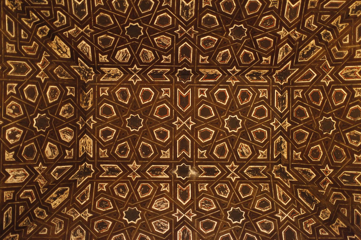 Ægte Alcazar de Sevilla - loftdekoration Sevilla Espagne af Unbekannt