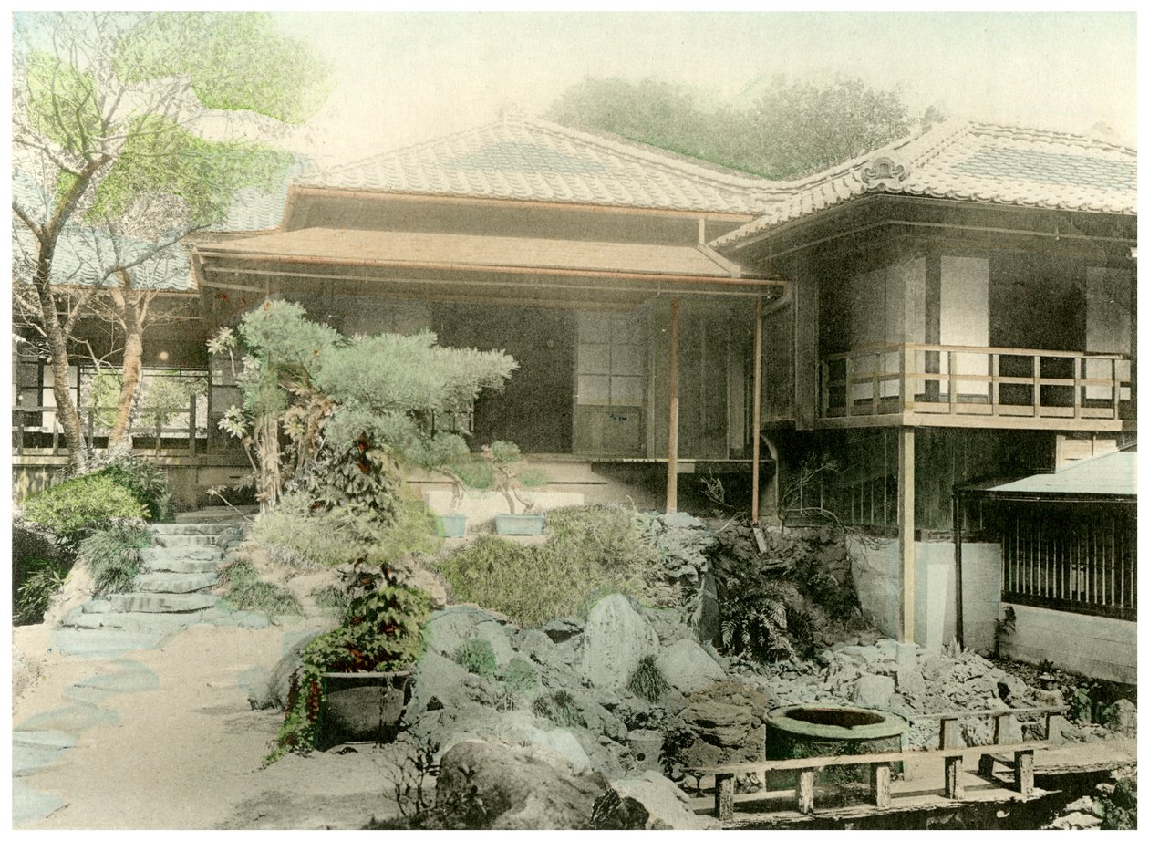 Bagerste hjørne af et japansk hus, 1904 af Unbekannt