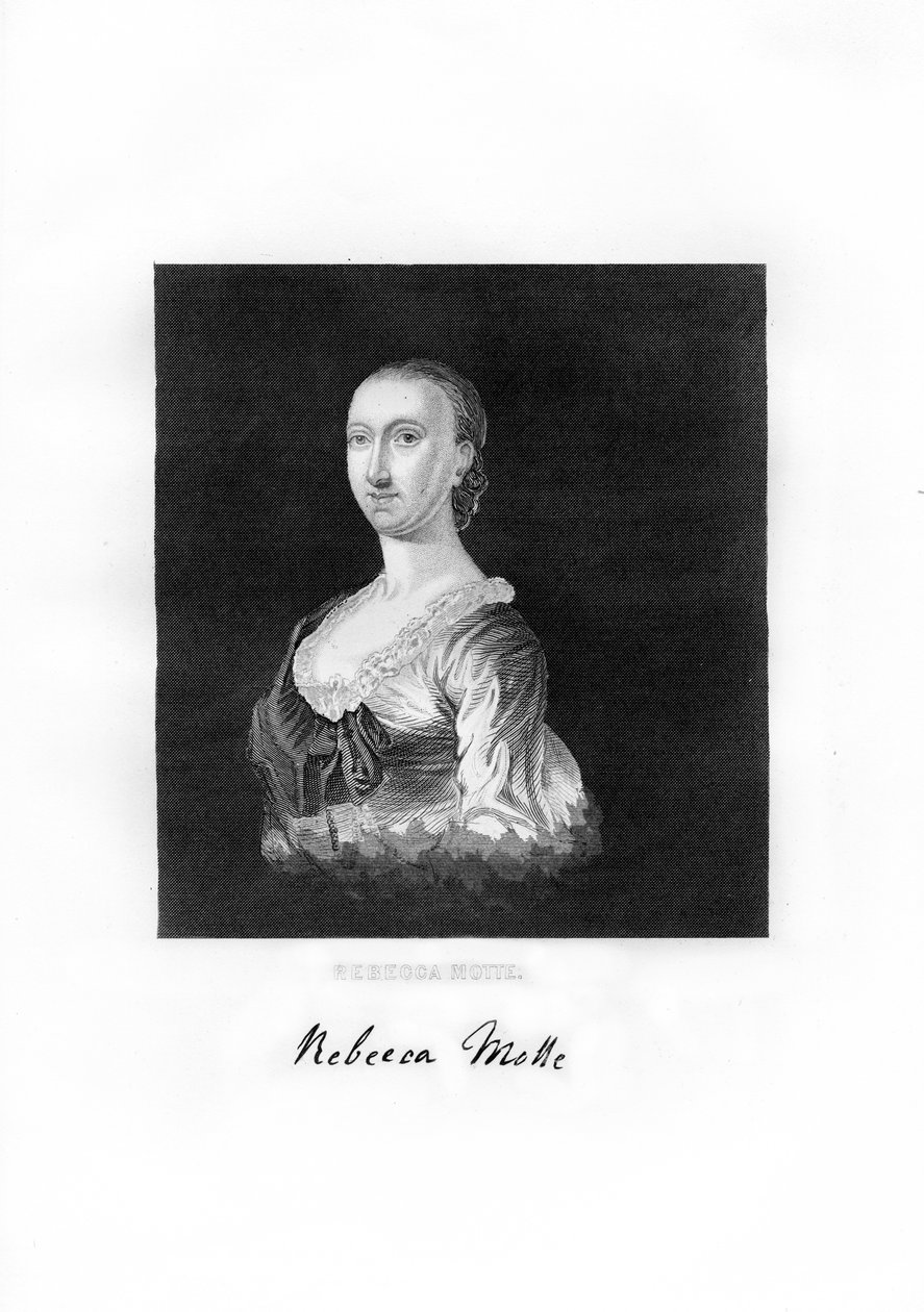 Rebecca Brewton Motte, amerikansk patriot og plantageejer, 1872 af Unbekannt