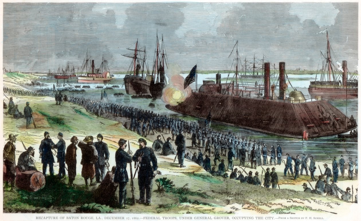 Generobring af Baton Rouge, Louisiana, amerikansk borgerkrig, 17. december 1862 af Unbekannt