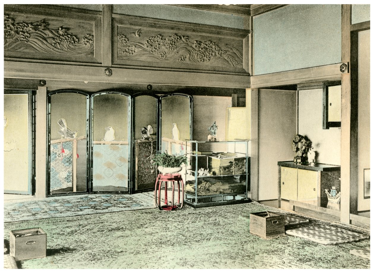 Modtagelseslokale i et japansk adelshus, 1904 af Unbekannt