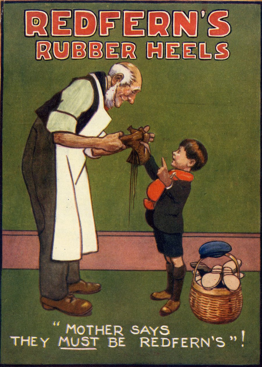 Redferns gummihæle, 1910
