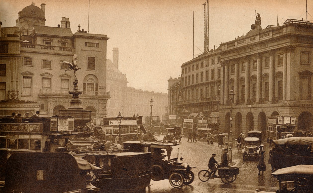 Regent Street, London, England, set fra Piccadilly Circus, 1923, 1938 af Unbekannt