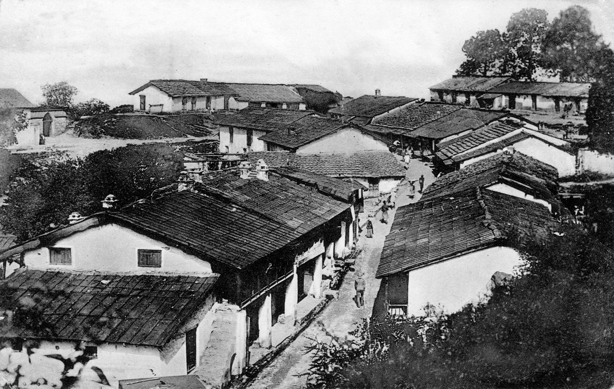 Regimentbasar, Ranikhet, Uttaranchal, Indien, begyndelsen af det 20. århundrede af Unbekannt