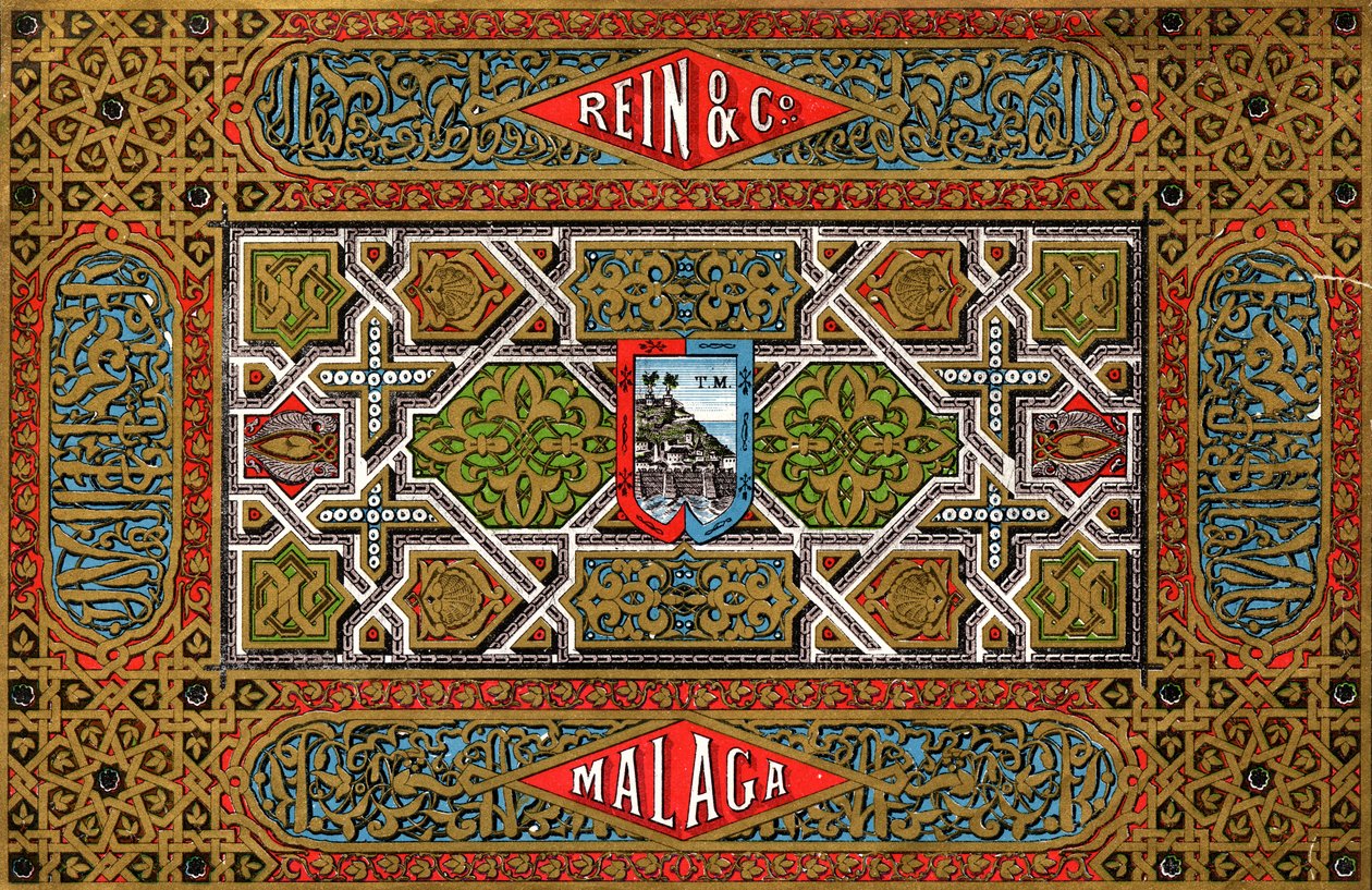 Rein & Co Malaga vin, 1800-tallet af Unbekannt