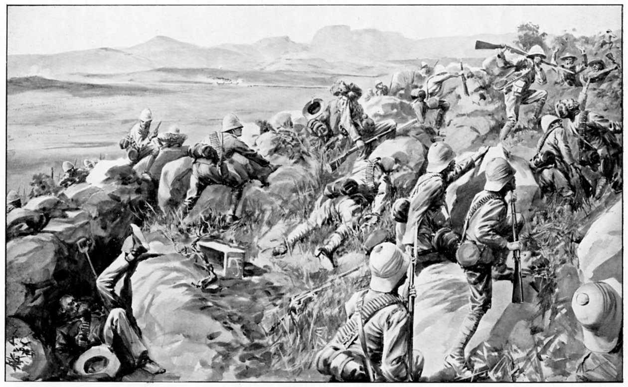 Relief af Ladysmith - det sidste sus ved Hlangwane Hill, 19. februar 1900 af Unbekannt