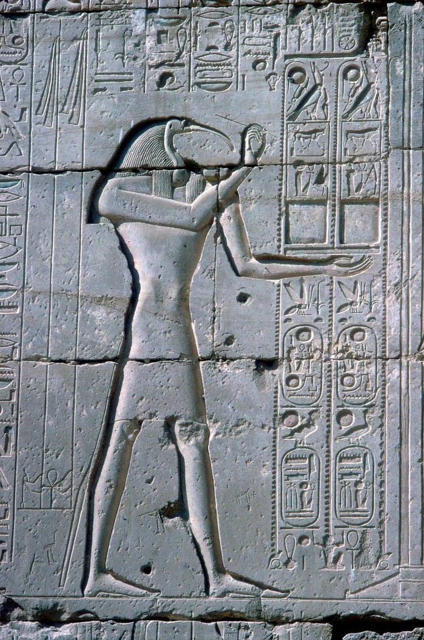 Relief, der viser Thoth, Ramesseum, Ramses II
