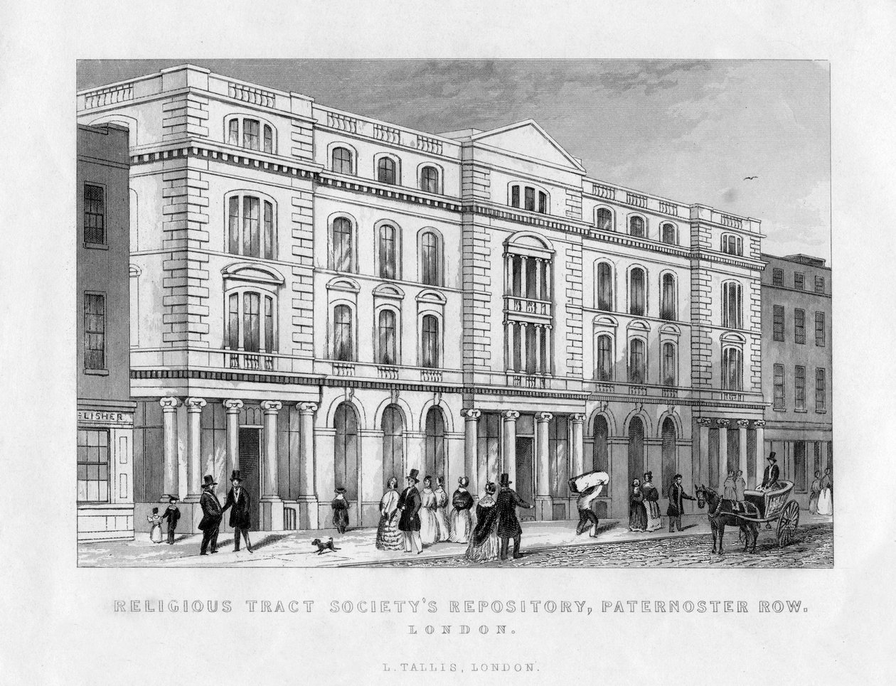 Religious Tract Societys Repository, Paternoster Row, London, 1800-tallet af Unbekannt