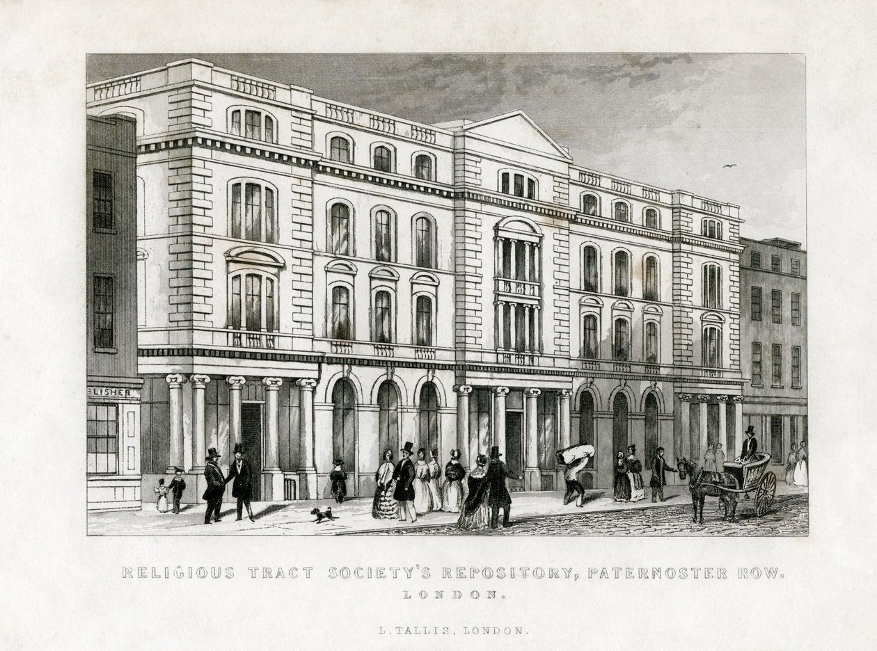 Religious Tract Societys Repository, Paternoster Row, London, 1800-tallet af Unbekannt
