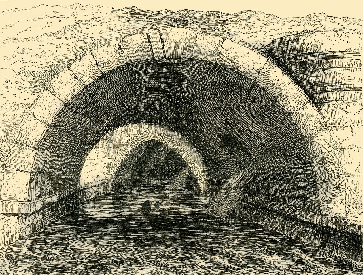 Rester af Old Holborn Bridge, c1872. af Unbekannt
