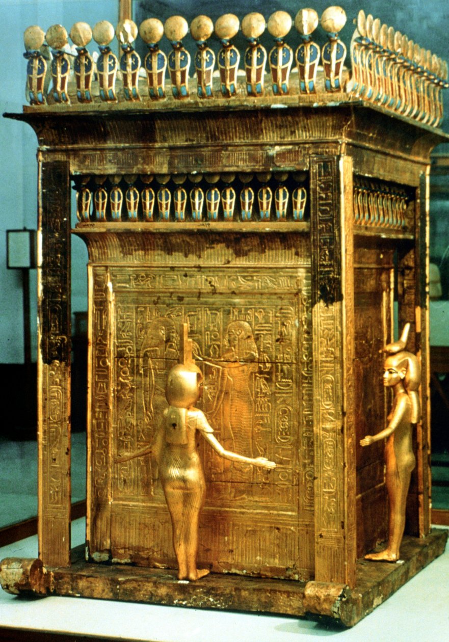 Replika canopic kiste fra Tutankhamons grav, Egypten af Unbekannt