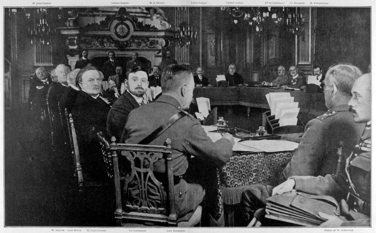 Repræsentanter for de allierede regeringer, Paris, Første Verdenskrig, 27.-29. marts 1916 af Unbekannt