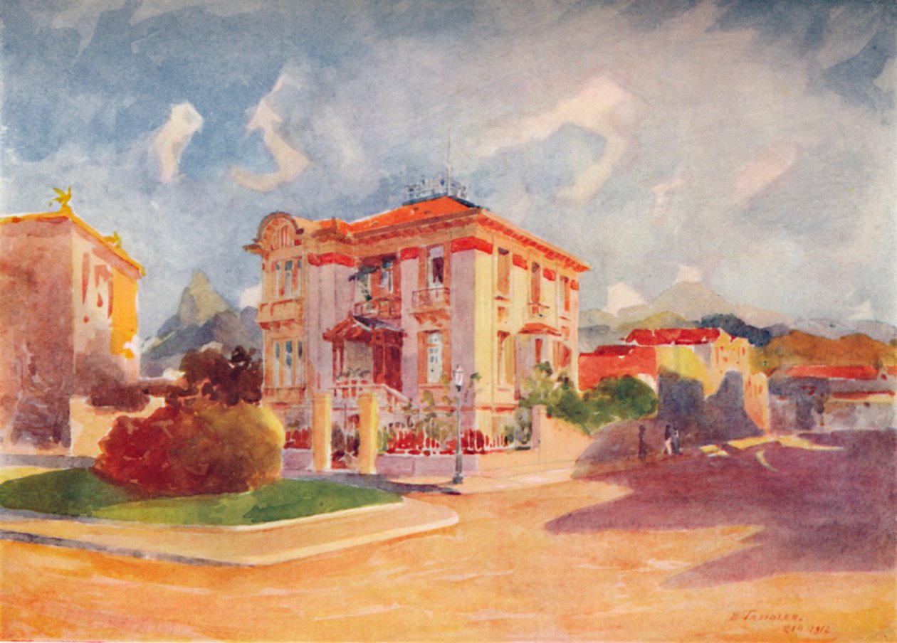 Bopæl for H.E. Dr. Pedro de Toledo, tidligere landbrugsminister, Avenida Beira Mar, 1914 af Unbekannt
