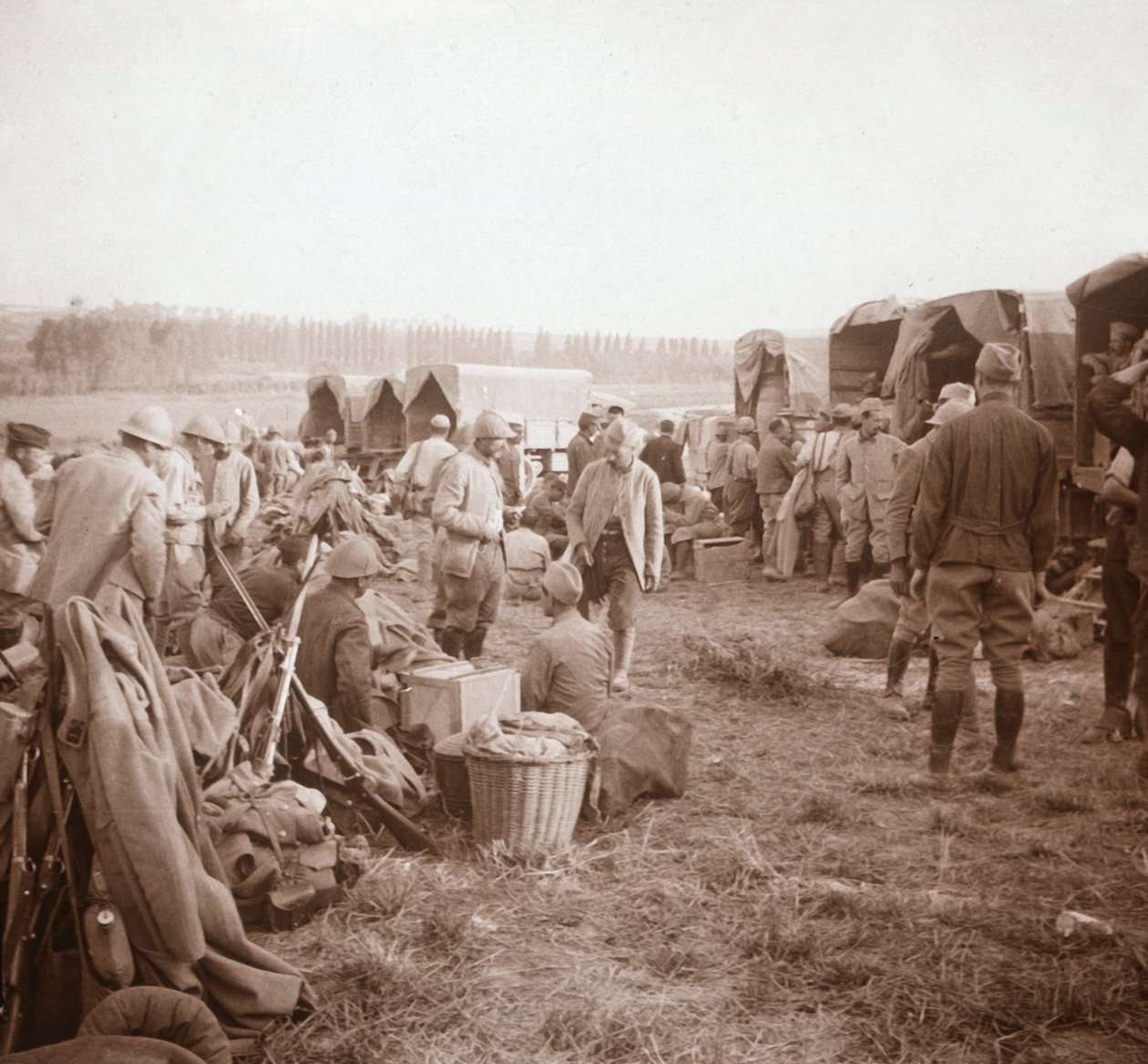 Rasteplads, Genicourt, Nordfrankrig, c1914-c1918 af Unbekannt