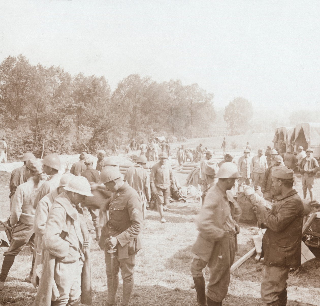 Rasteplads, Genicourt, Nordfrankrig, c1914-c1918 af Unbekannt