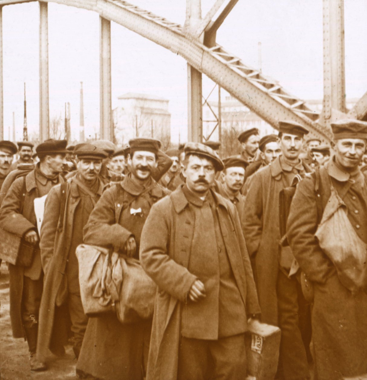 Soldaters tilbagevenden fra Alsace-Lorraine, c1914-c1918 af Unbekannt