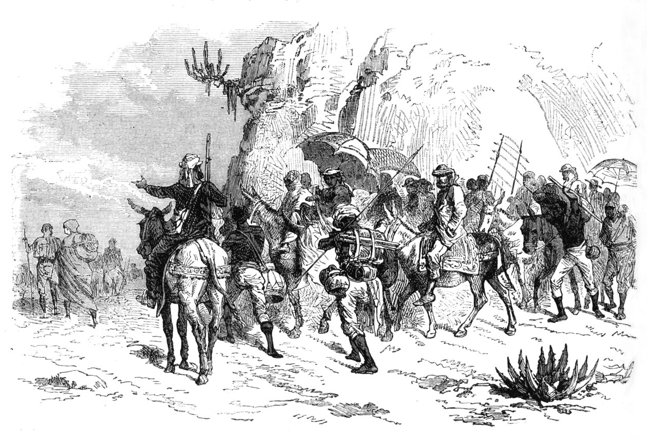 De abessiniske fanger tilbage, c1880 af Unbekannt