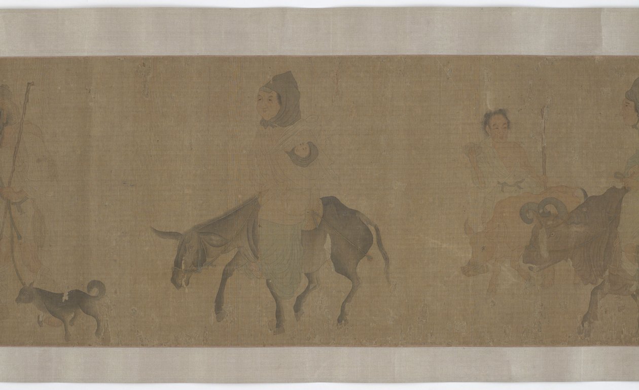 Vender hjem efter høst, Yuan eller Ming-dynastiet, 14.-15. århundrede. af Unbekannt