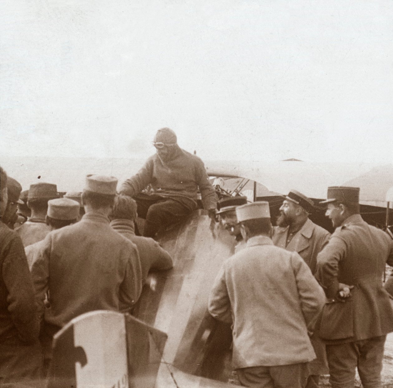 Hjemvendt fra en mission, c1914-c1918 af Unbekannt