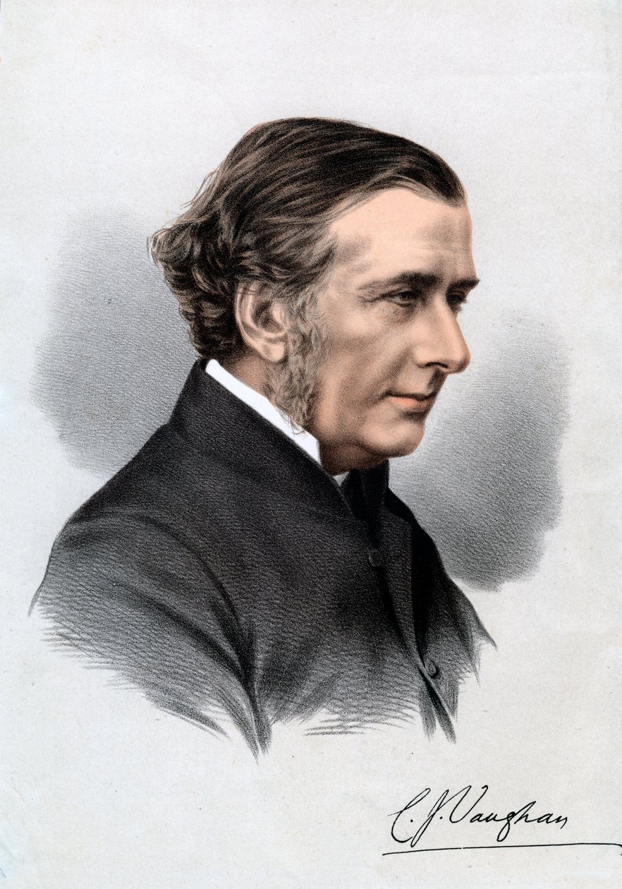 Pastor Charles John Vaughan, Harrow-rektor og dekan af Llandaff, 1800-tallet af Unbekannt