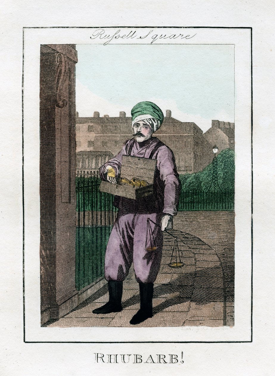 Rabarber, Russell Square, London, 1805 af Unbekannt