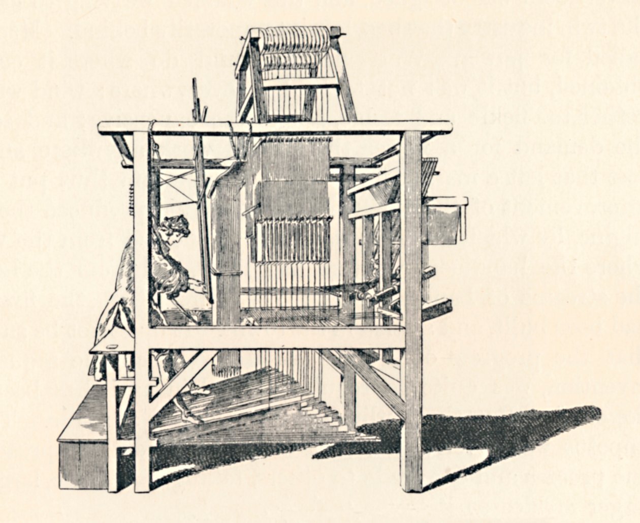 Ribbon Weaver at His Loom, 1747, 1904 af Unbekannt