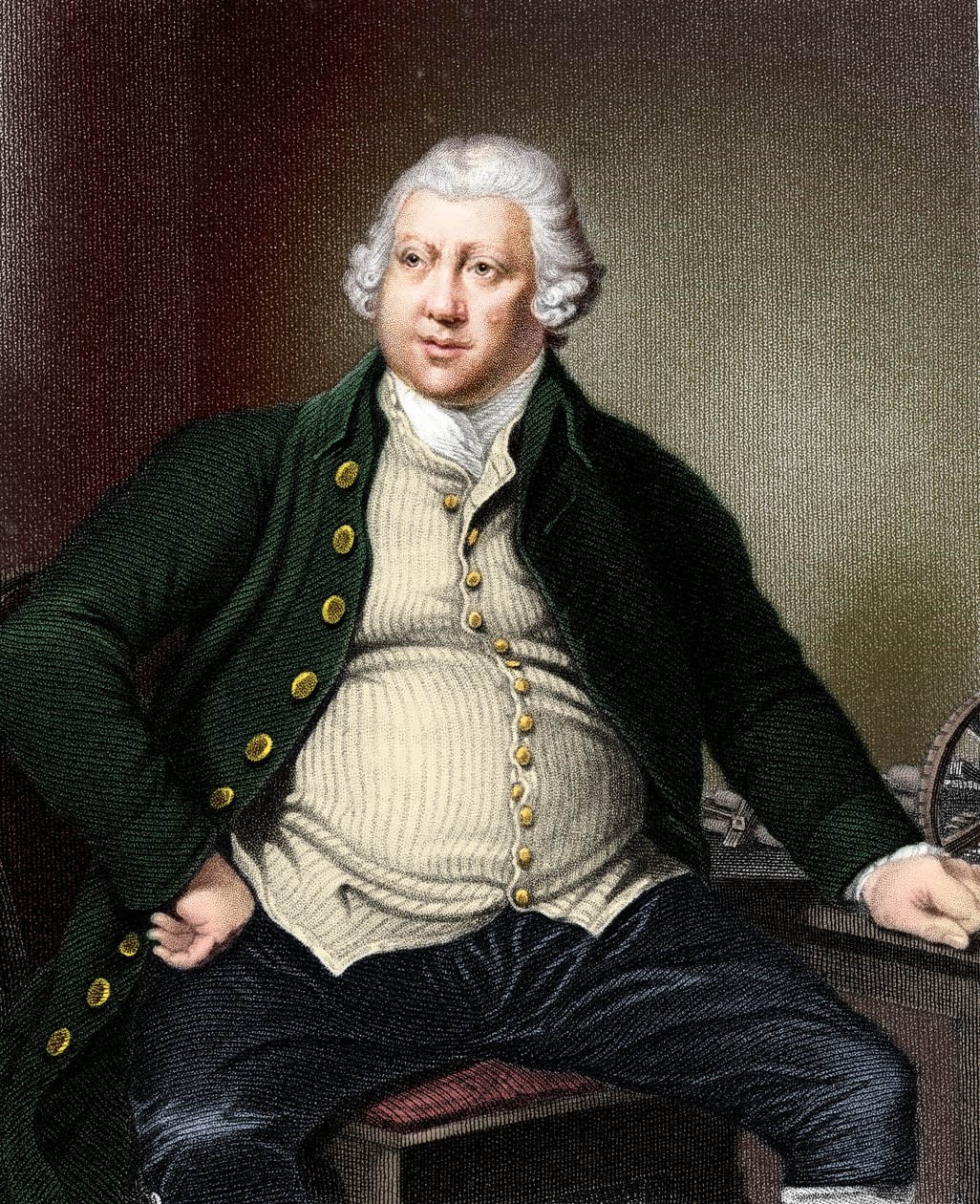 Richard Arkwright 1732-1792, britisk industrimand og opfinder af Unbekannt
