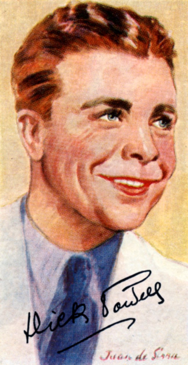Richard Ewing Dick Powell, 1904-1963, amerikansk sanger, skuespiller, producer og instruktør, 20. århundrede af Unbekannt