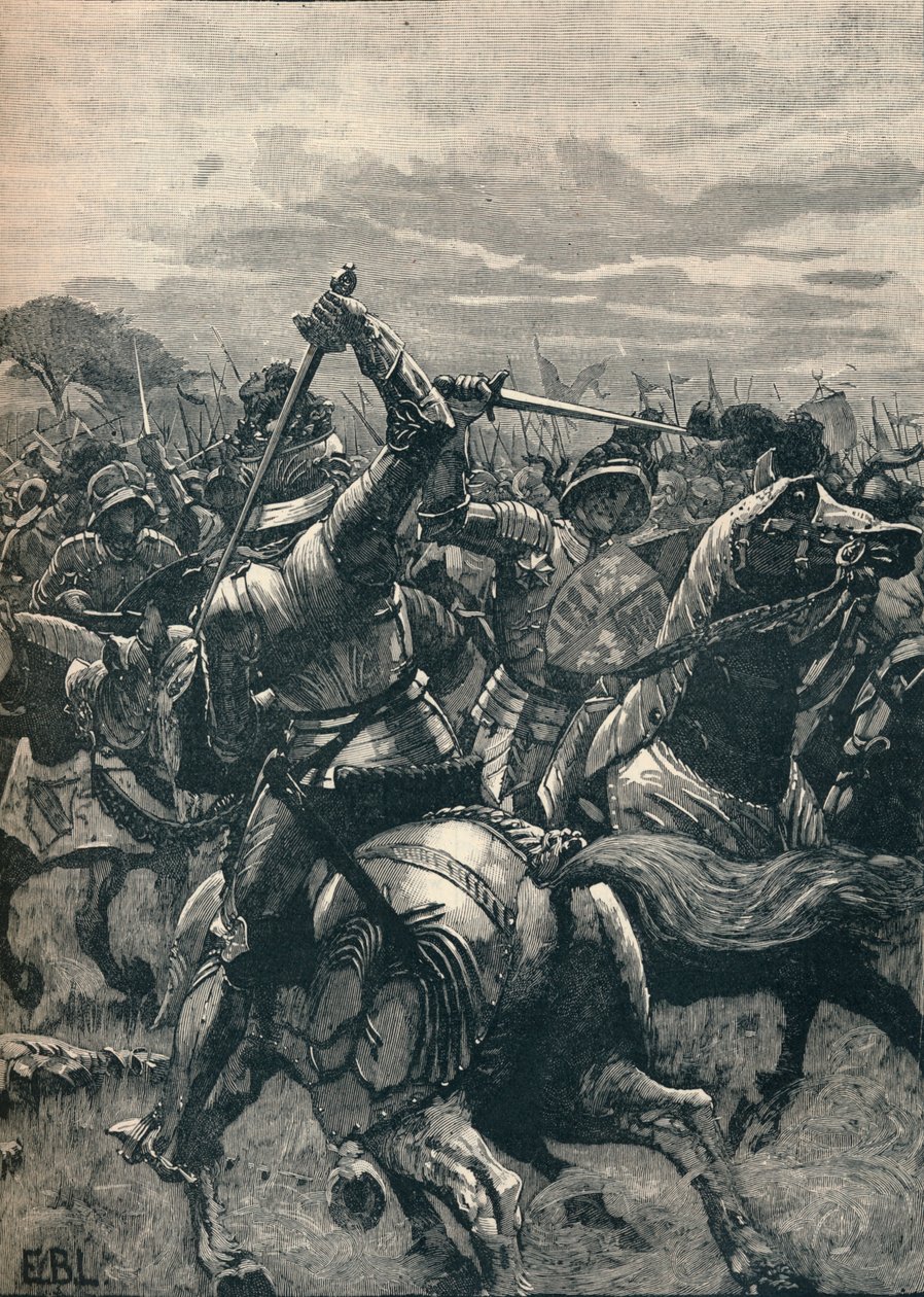Richard III i slaget ved Bosworth, 1485 1905 af Unbekannt