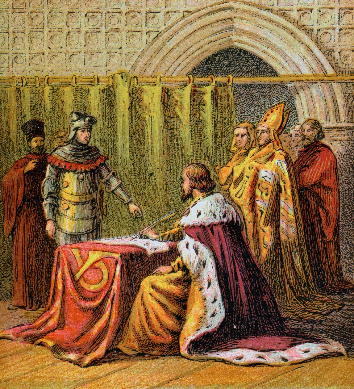 Richard II abdicerer, 1399, c1850 af Unbekannt