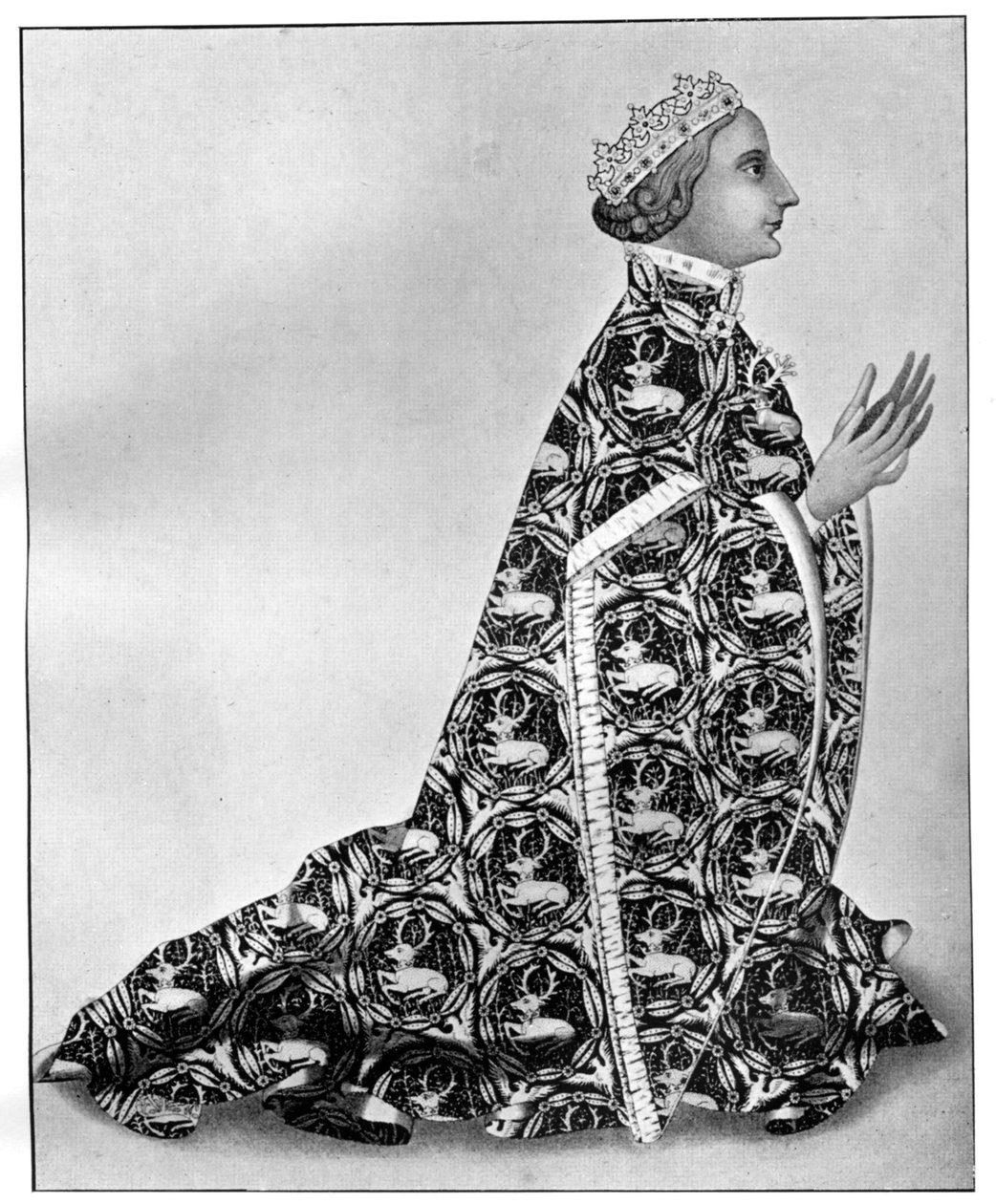 Richard II ved hans andagter, c 1380, 1910 af Unbekannt