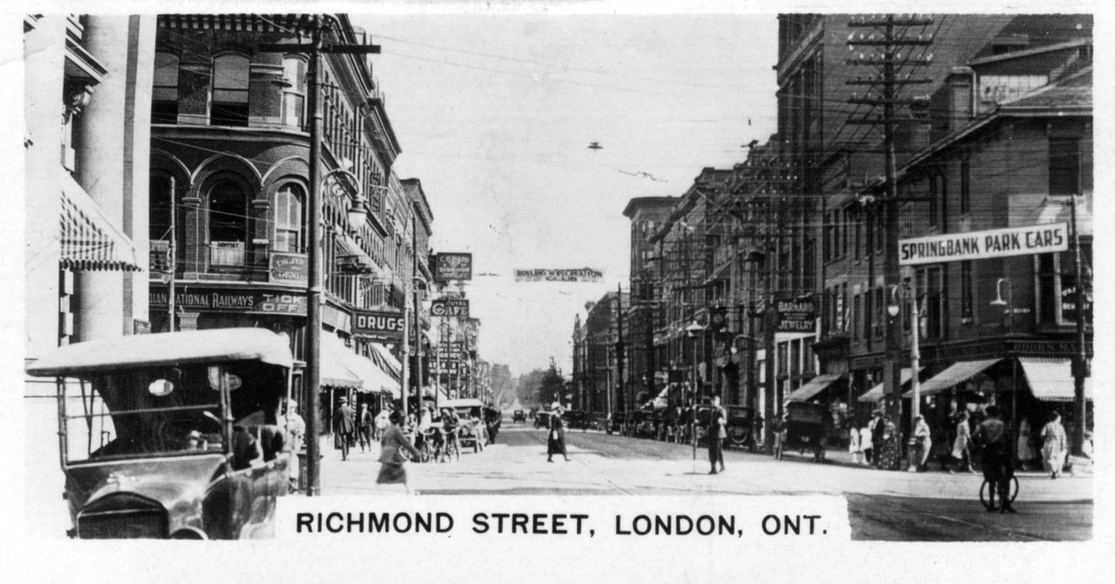 Richmond Street, London, Southwestern Ontario, Canada, c1920