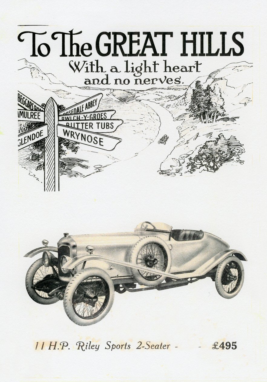 Riley MPH 2-sæders sport, c1920